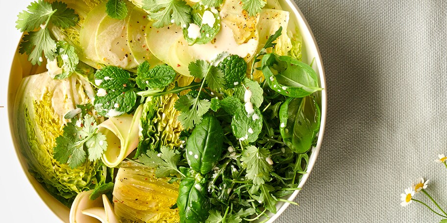Salade met koolrabi
