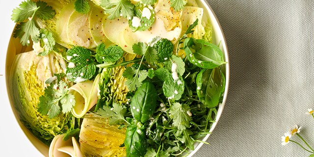 Salade met koolrabi