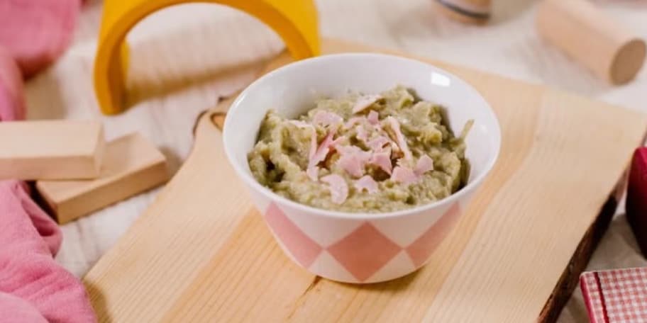 Purée de chicons au jambon et fromage 6-8 mois