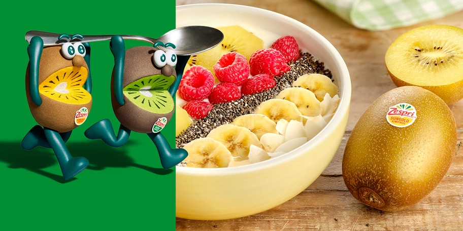 Zespri kiwi's ontbijtkom