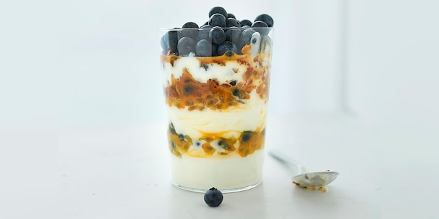Yoghurt in laagjes