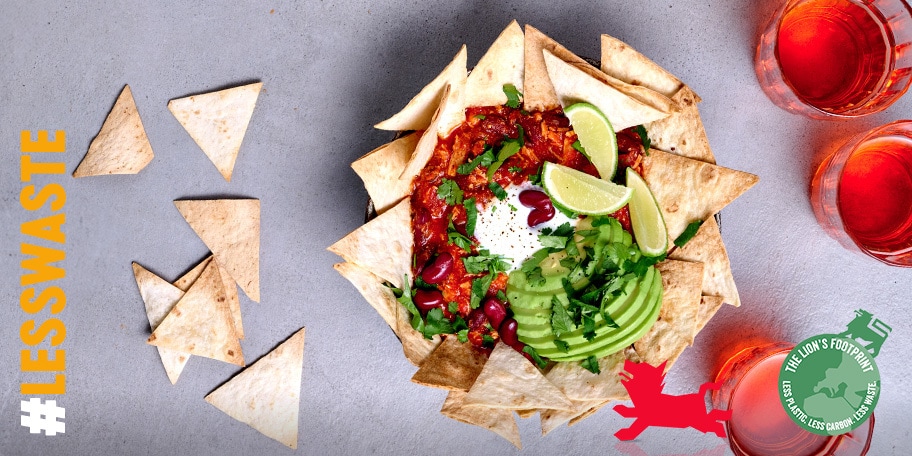 Nachos de volaille, sauce yaourt