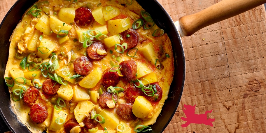 Omelette aux pommes de terre et au chorizo