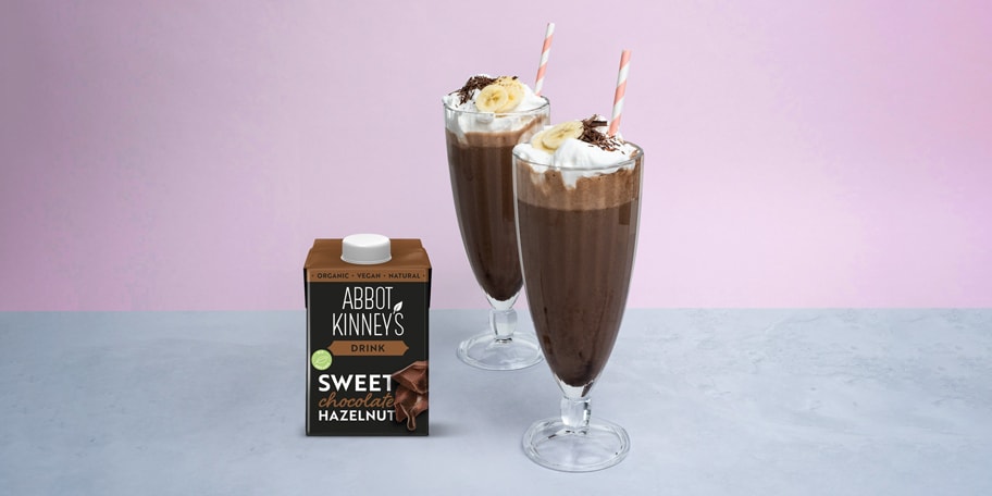 Frozen chocolate banana smoothie
