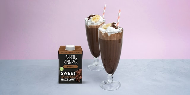 Frozen chocolate banana smoothie