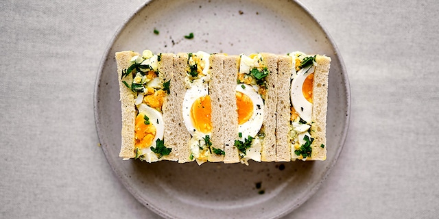 Sando sandwichs aux œufs durs