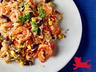 Cajunrijst met garnalen