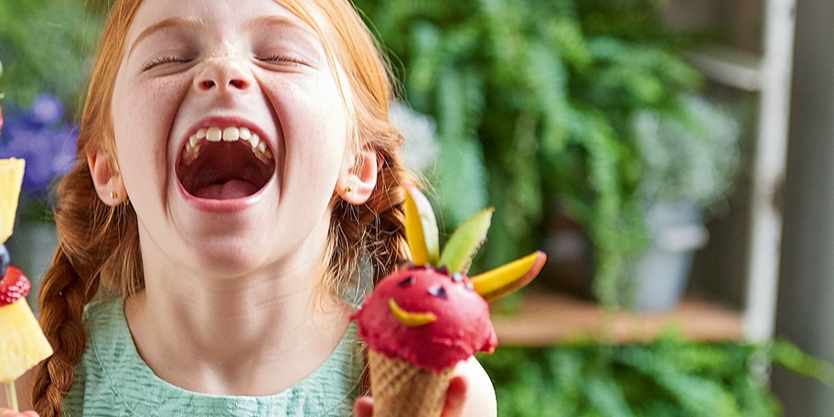 Têtes givrées aux fruits