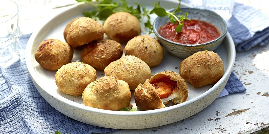 Mini-boules de pizza calzone