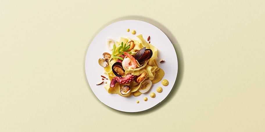 Tagliatelle met zeevruchten