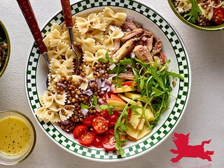 Salade de Pasta aux sardines et lentilles