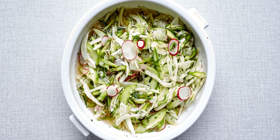 Pickels met groene appel