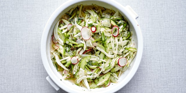 Pickels met groene appel