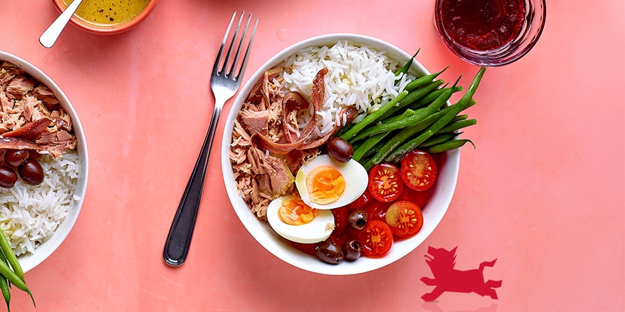 Pokébowl op salade niçoise-wijze