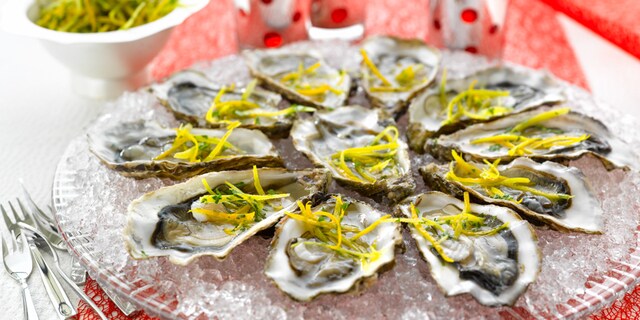 Huîtres gremolata