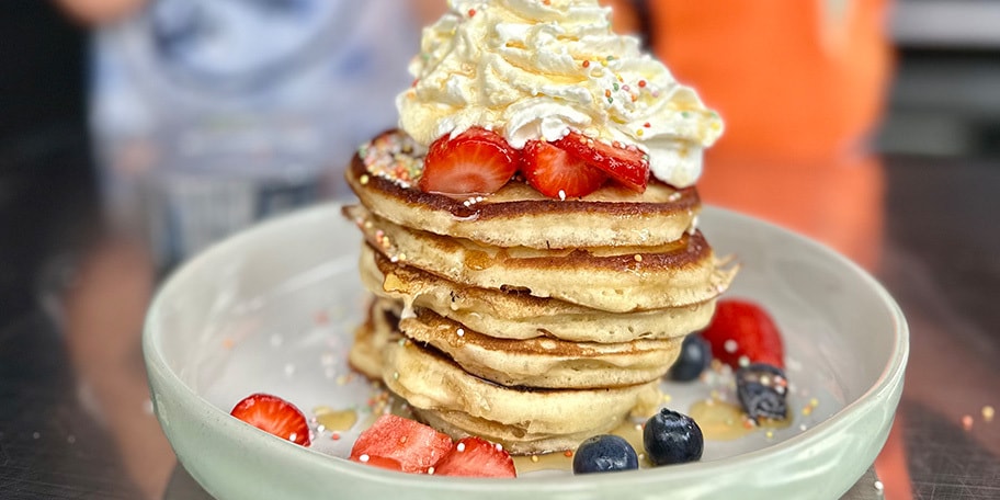 American pancakes au barbecue