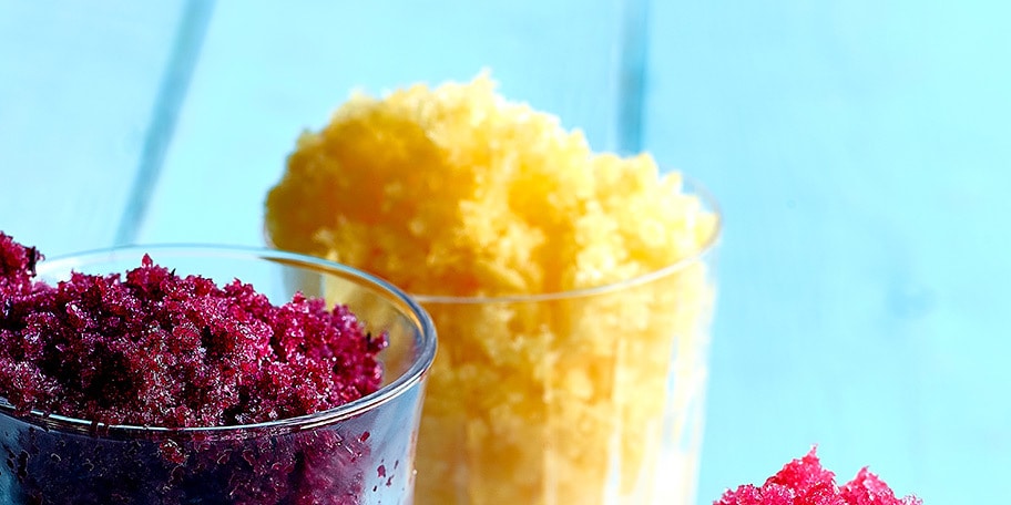 Gele granité (ananas, mango en passievrucht)