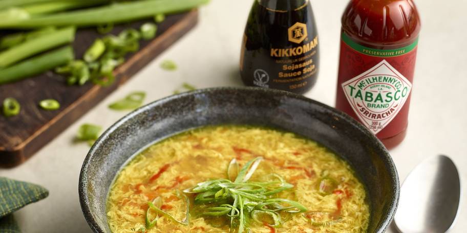 Egg drop soup (Soupe aux œufs)