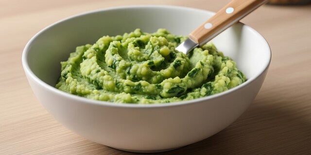 Spinaziepuree met aardappel 4-6 maanden
