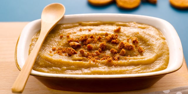 Appelcompote met speculoos