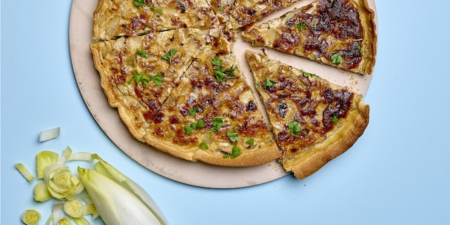 Quiche met witloof en spek