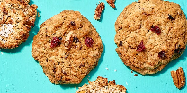 Cookies sans lactose aux airelles