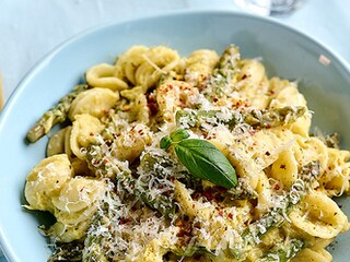 Orecchiette aux asperges vertes