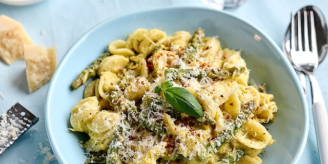 Orecchiette met groene asperges