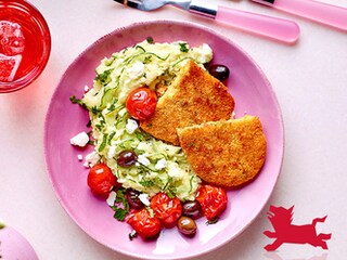 Burgers de légumes, stoemp à la grecque