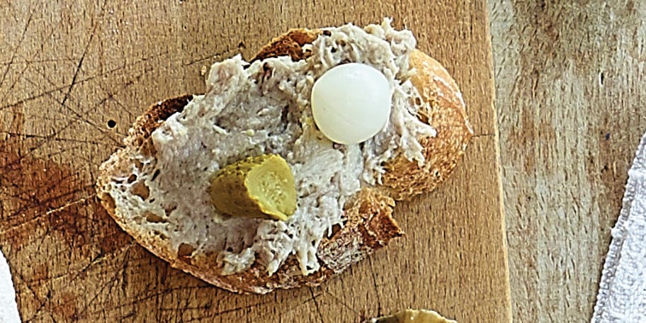 Kerstrillettes op brood