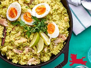 Kedgeree à la truite fumée