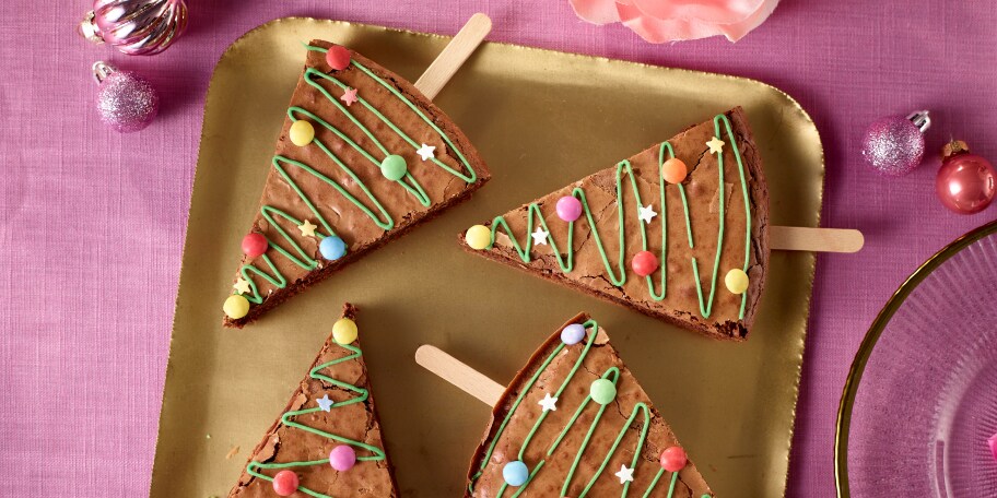 Kerstboombrownies