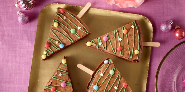 Kerstboombrownies