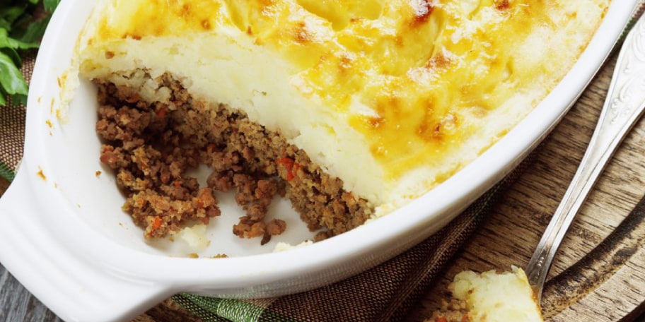 Hachis parmentier et salade de chicons au chèvre