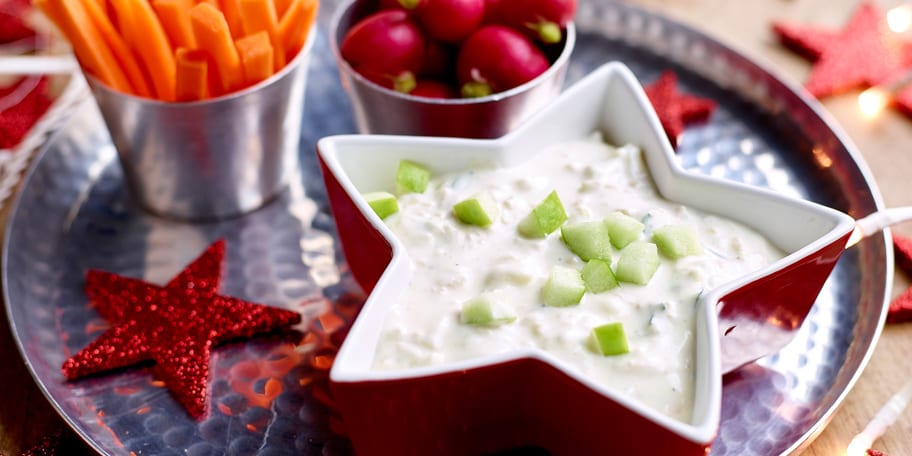 Dip met groene appel en wasabi