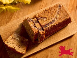 Banana bread met verse kaas