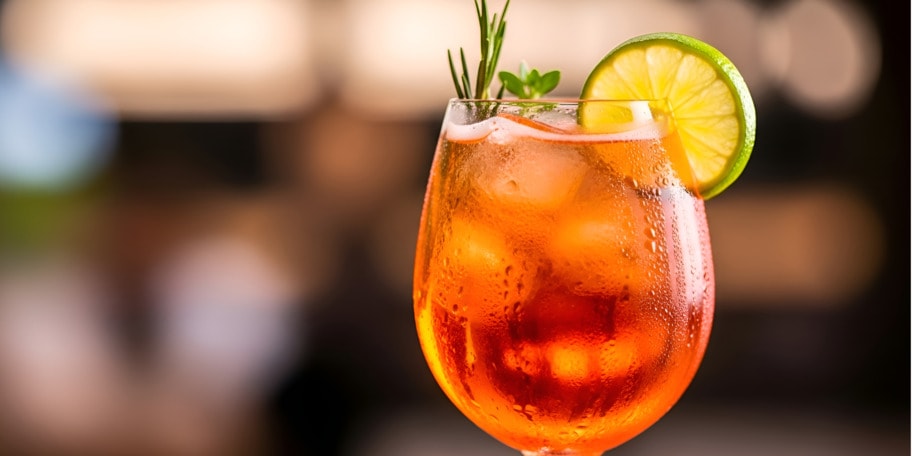 Cocktail : Spritz revisité au pamplemousse & romarin
