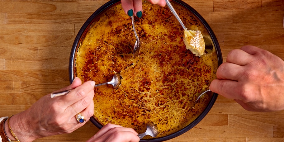Crème brûlée met vanille