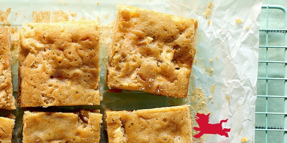 Brownies au chocolat blanc et aux pomme