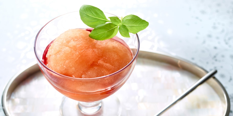 Sorbet met champagne