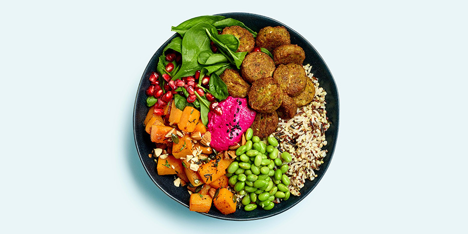 Autumn Bowl met falafels