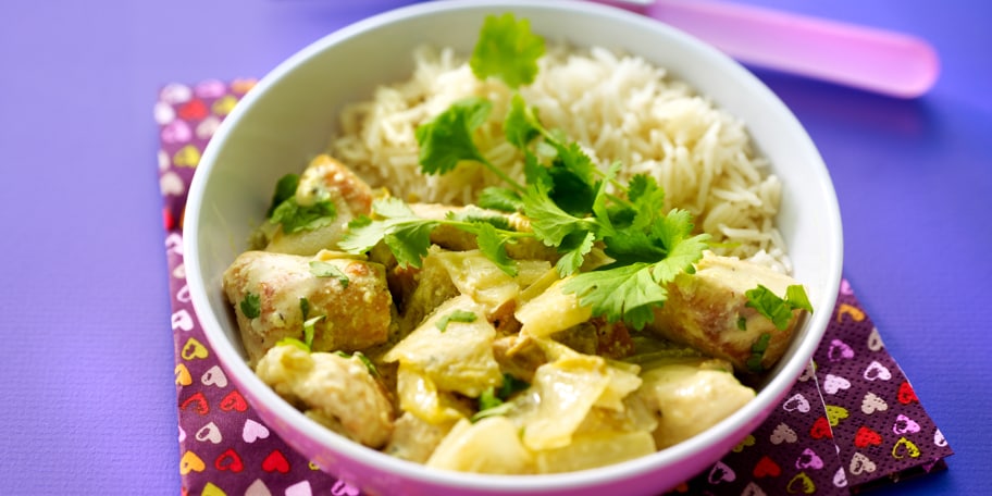 Curry de poulet aux chicons