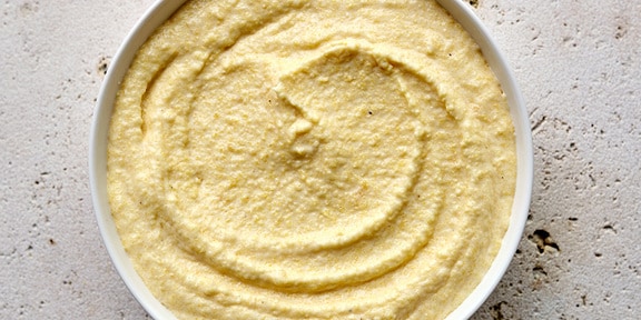 Smeuïge polenta met mascarpone en grana padano