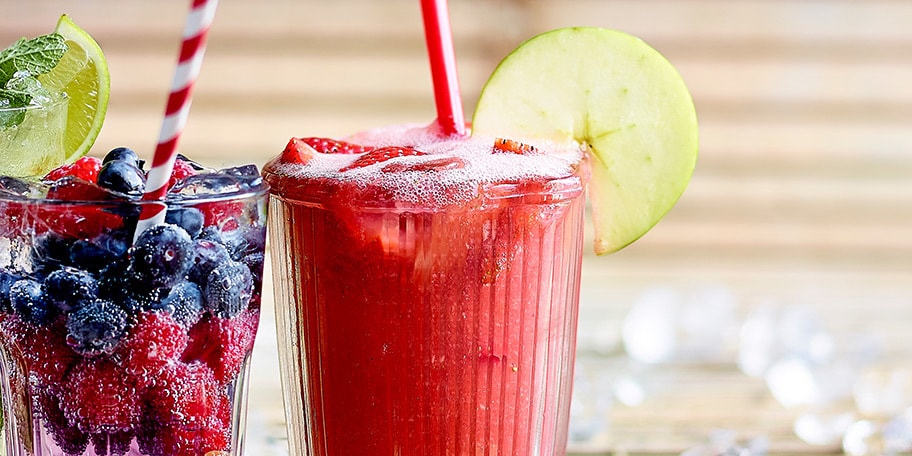 Jus pomme-fraise