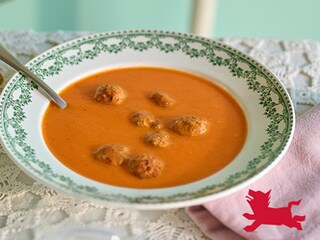 Soupe tomates-boulettes