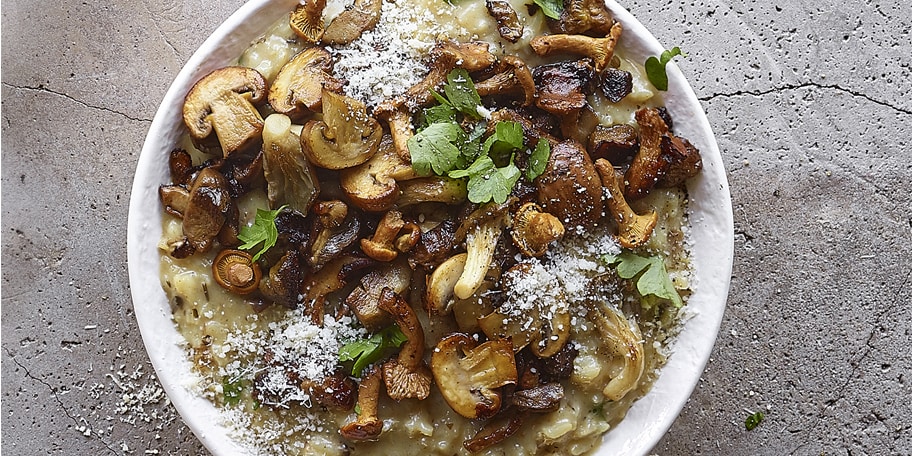 Risotto met paddenstoelen
