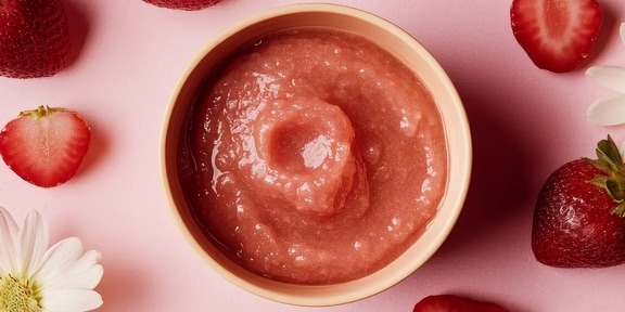 Aardbeifrappé voor baby