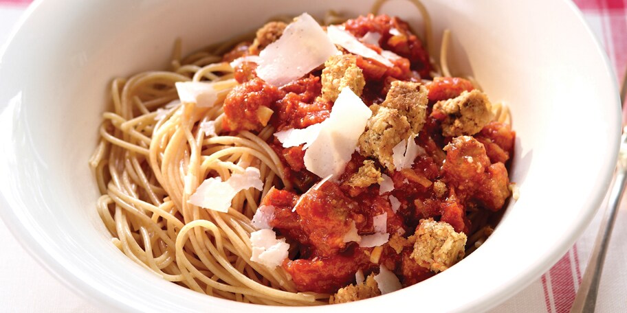 Spaghettis complets au butternut burger