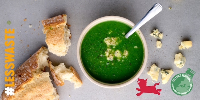 Soupe verte aux légumes d’hiver et au roquefort