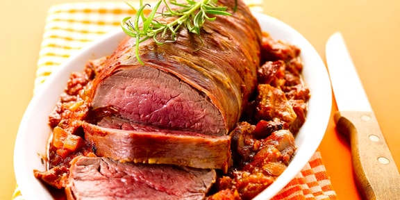 Rôti de bœuf à la basquaise